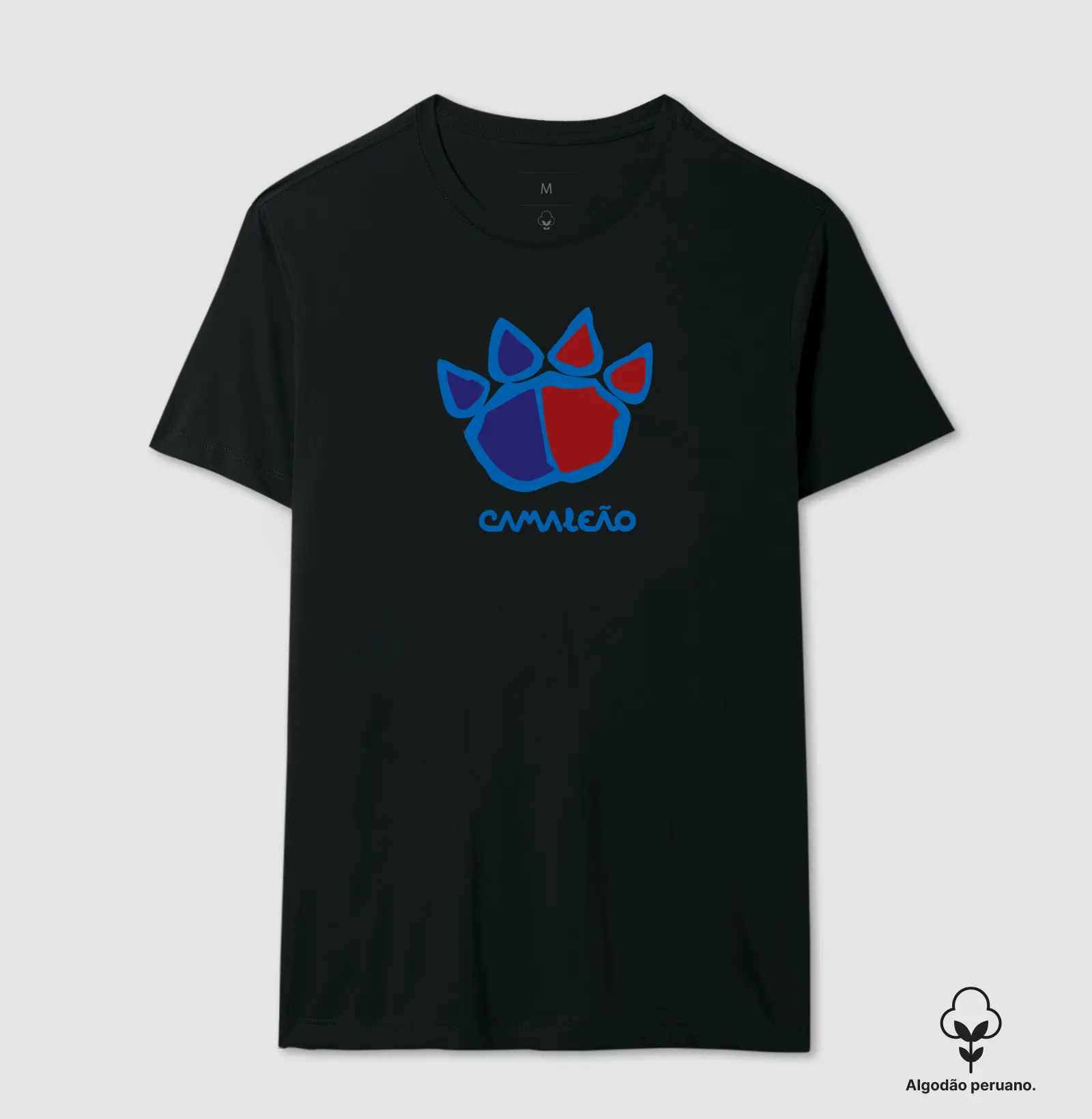 Camiseta Premium Masculina Camaleão Pata Arte - Algodão Pima