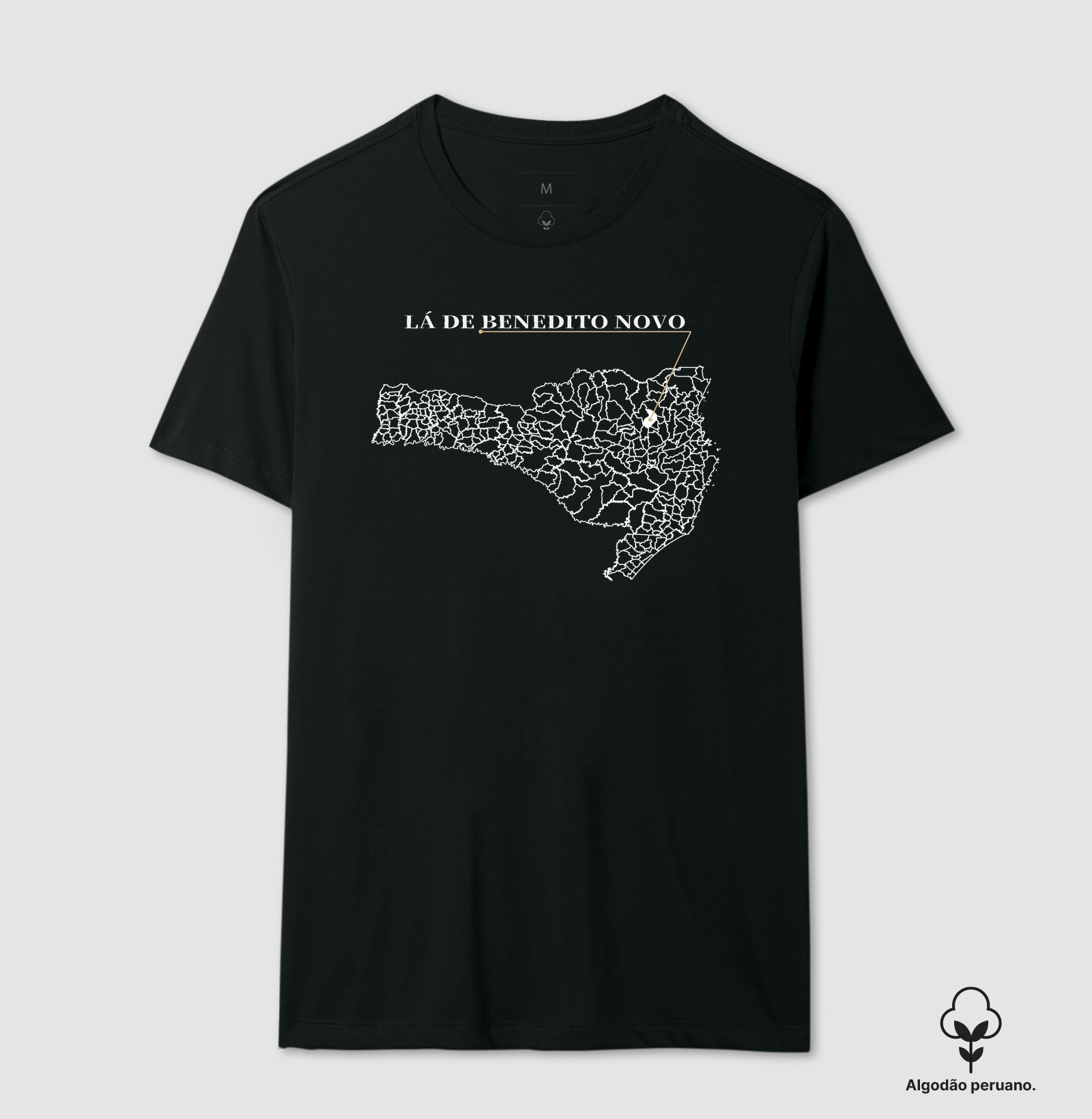 Benedito Novo | Origem SC - Camiseta Algodão Peruano