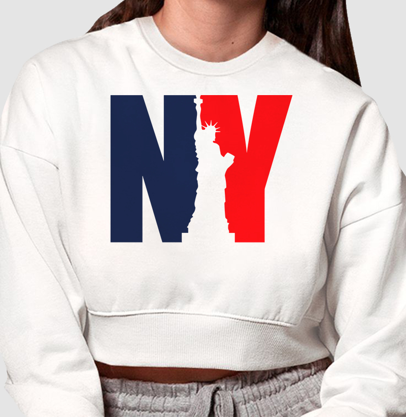 Crooped Moletom - Nova York