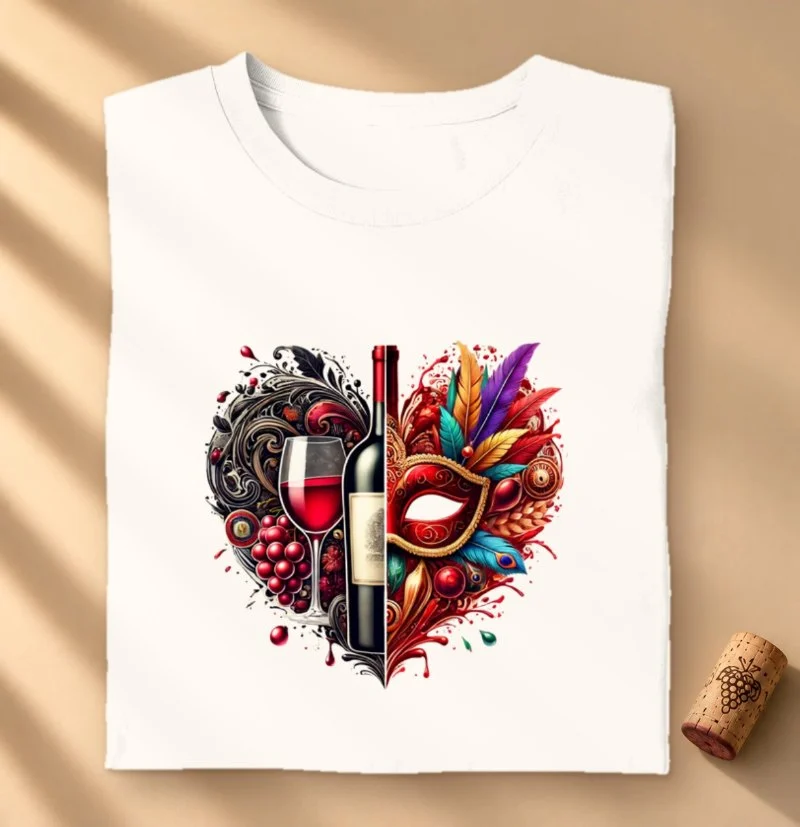 Camiseta Coração de Carnaval