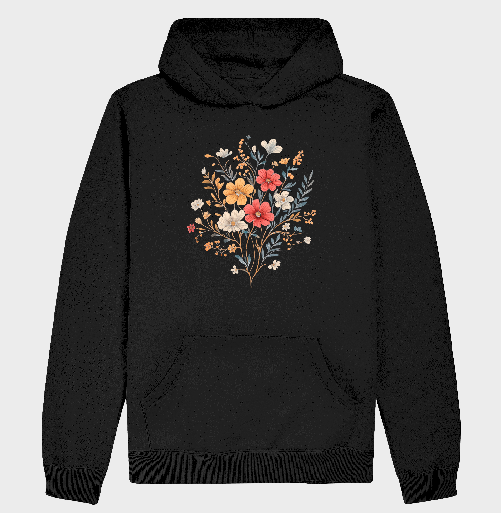 Moletom Hoodie - Buquê de Flores