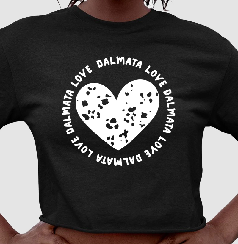 Cropped Dalmata Coração