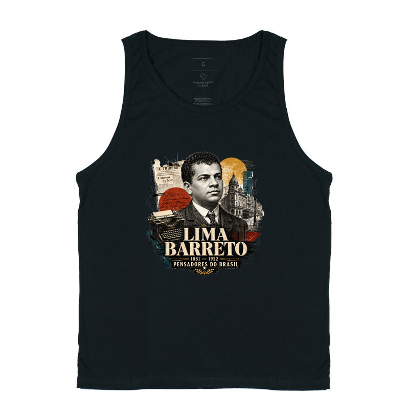 Camiseta Lima Barreto - Pensadores do Brasil