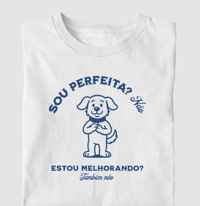Camiseta Sou Perfeita? Não. Estou Melhorando? Também Não