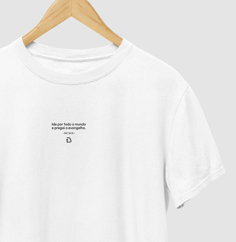 Camiseta Verso Sutil Marcos 16:15