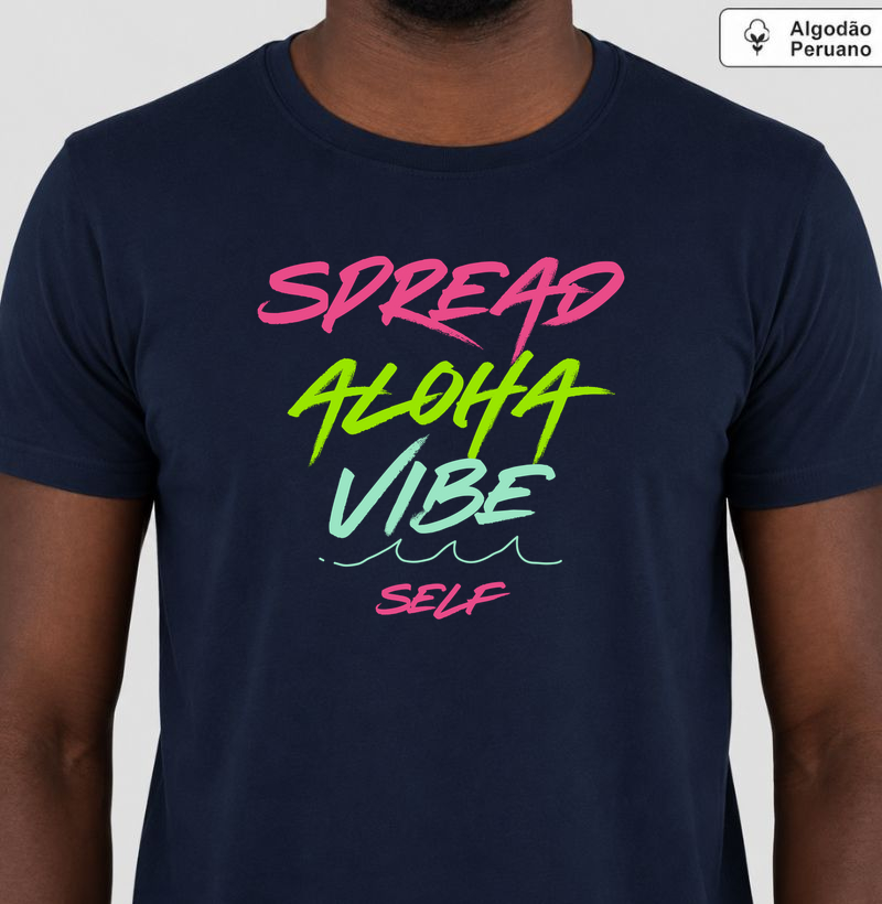 SPREAD ALOHA VIBE 2 - Camiseta Algodão Peruano