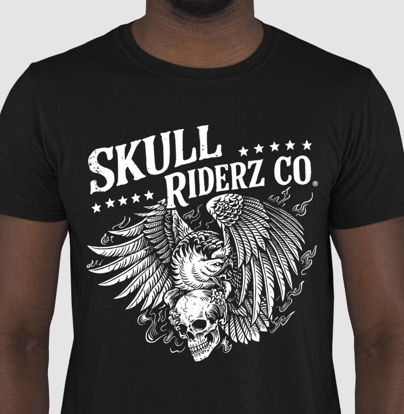 Eagle with skull