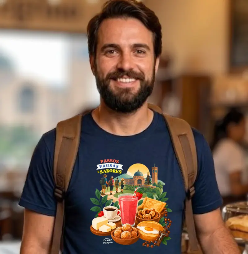  Passos, Pausas e Sabores - Camiseta
