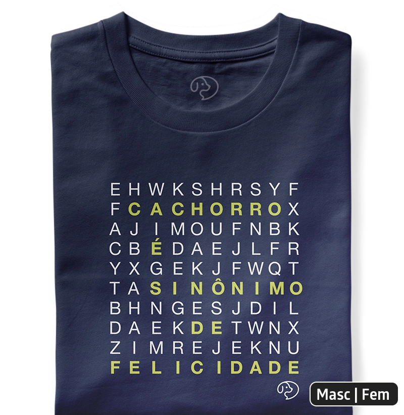 Caça-Palavras - Cachorro é sinônimo de felicidade