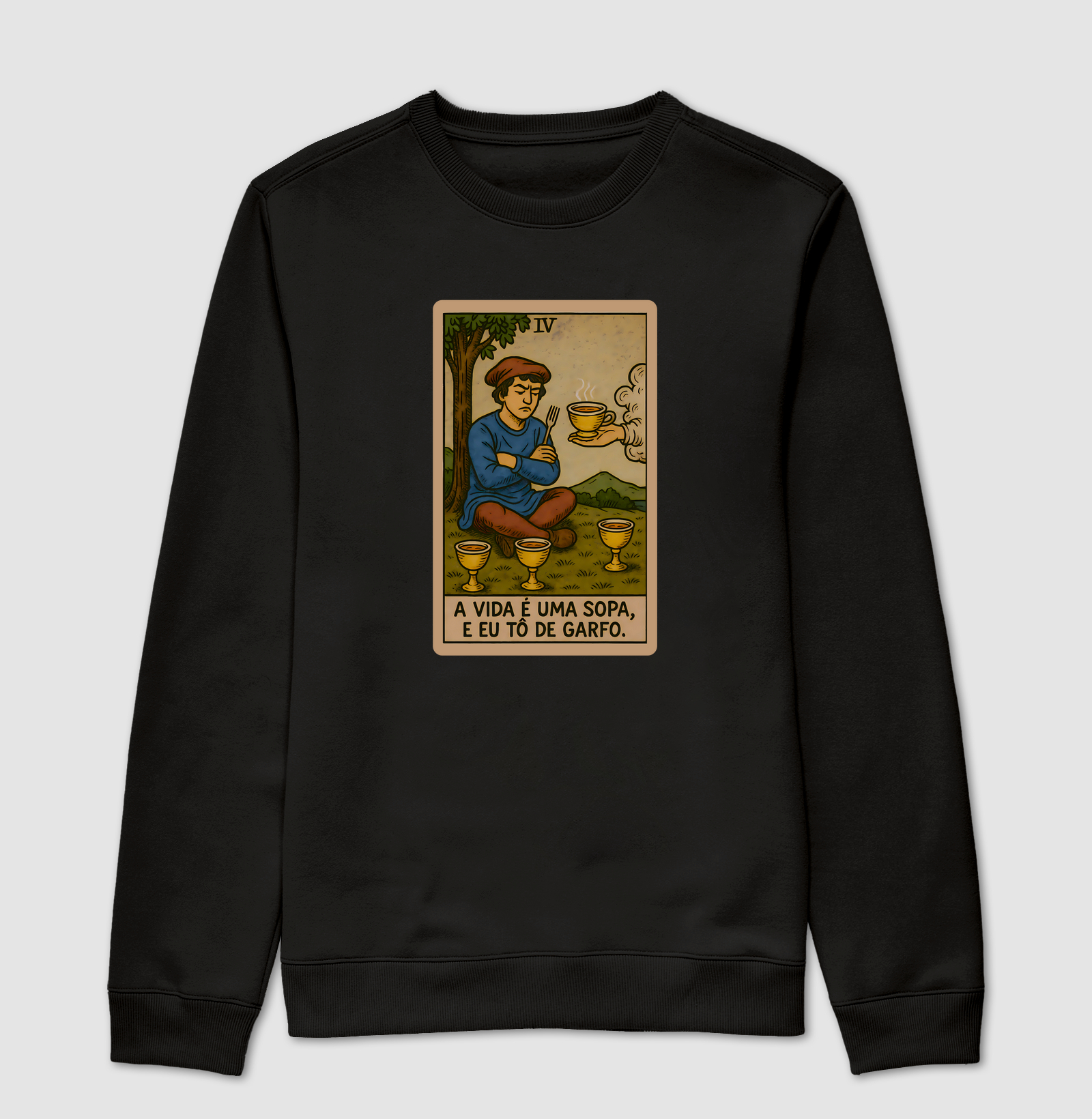 A vida é uma sopa e eu tô de garfo