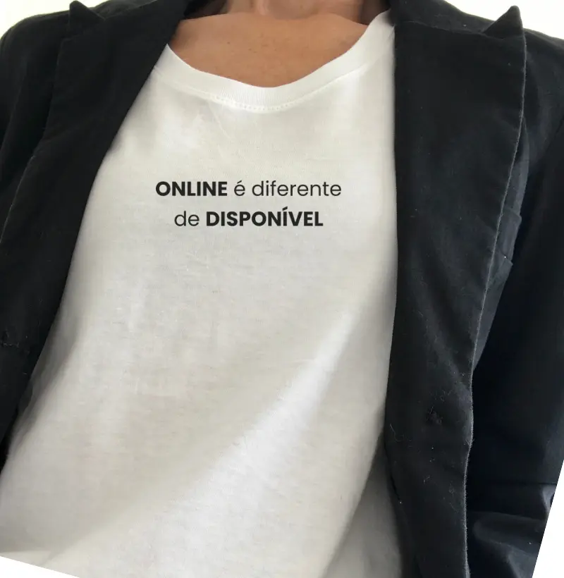 ONLINE é diferente de DISPONÍVEL