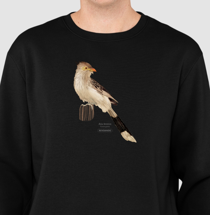 Inky Aves - Anu-branco - Moletom