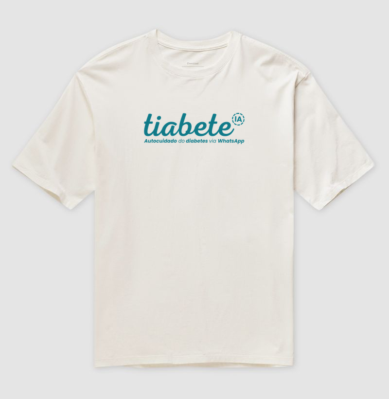 Camiseta Adulto Unissex Oversized com Logo "Tia Bete" - Tia Bete Veste