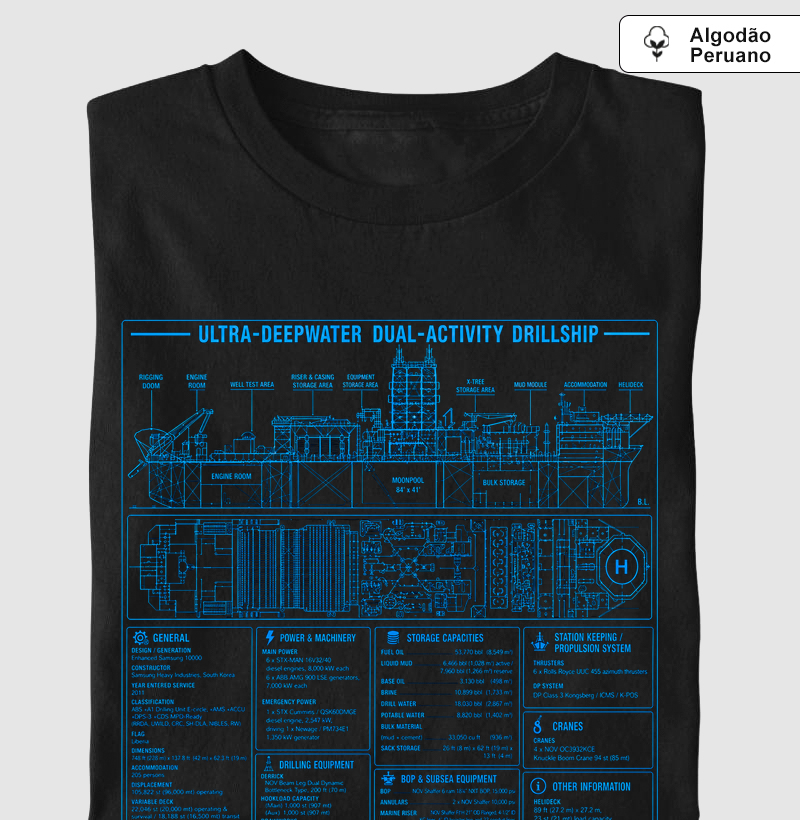Drillship Ultra Deepwater - Blue Print