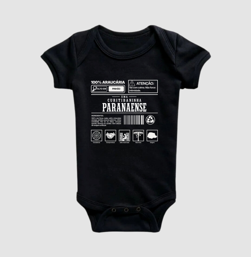 Curitibaninha Paranaense | Essencia PR - Body Infantil