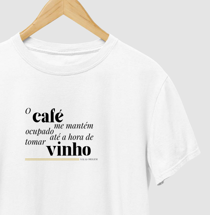 O Café me mantém ocupado