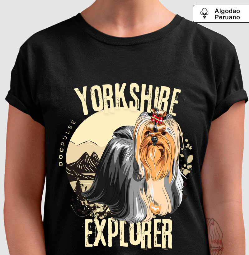 Camiseta Algodão Peruano Dog Pulse Yorkshire Explorer – Brave Spirit