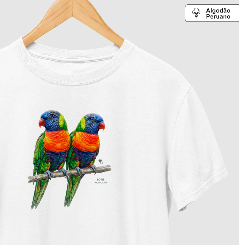 Aves - Lóris Molucano - Algodão Peruano