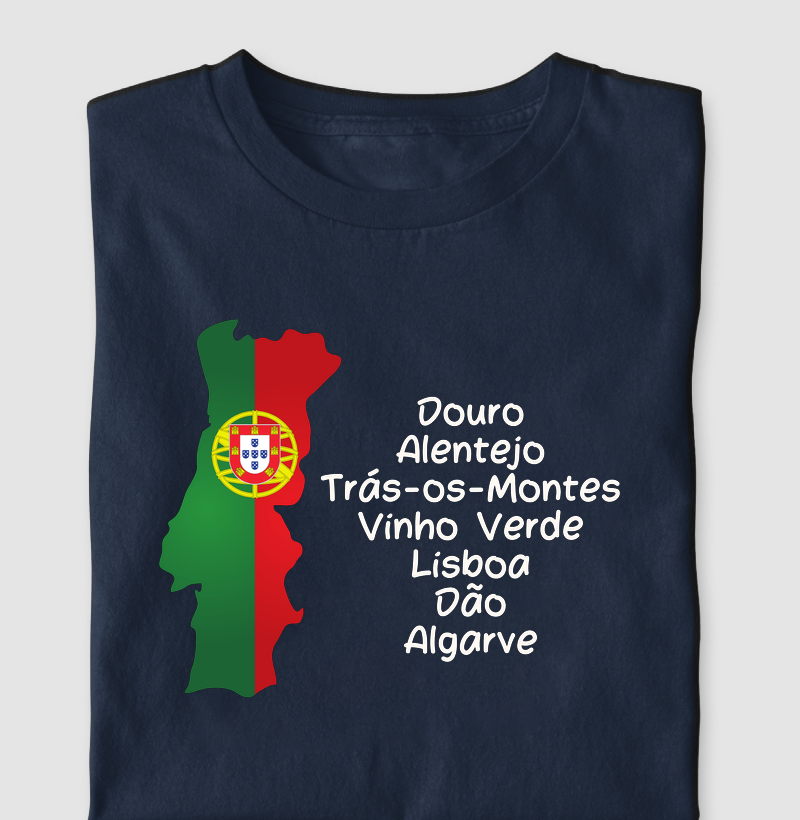 Camiseta Regiões de Portugal