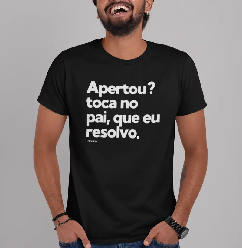 Apertou? Toca no pai