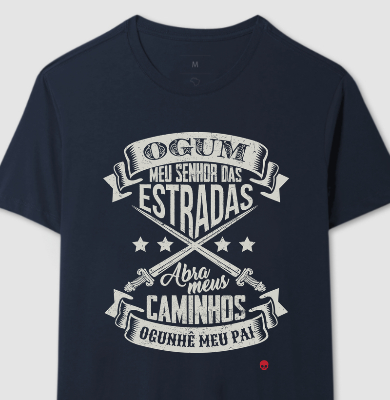 Camiseta Umbanda Orixá Ogum - Abra meus caminhos