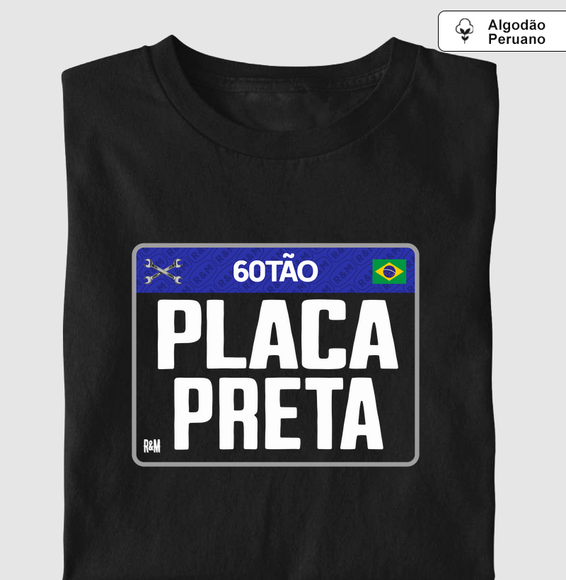 60tão Placa Preta