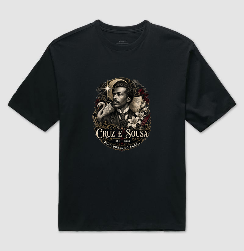 Camiseta Cruz e Sousa - Pensadores do Brasil