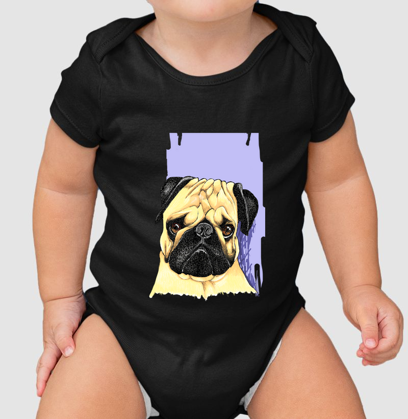 Body Infantil Pequeno Buldogue