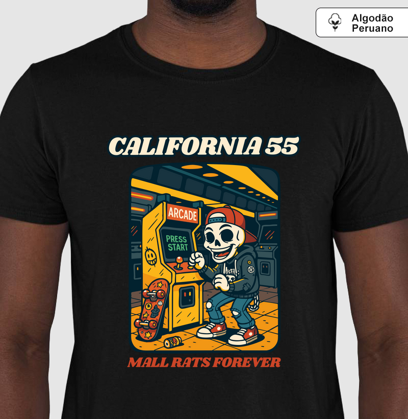 California 55 - Algodão Peruano - Mall Rats Forever
