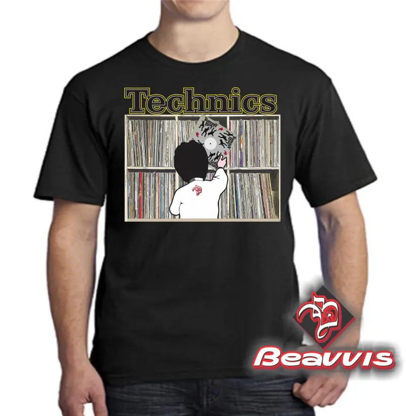 Camisa DJ Estante de disco BVS