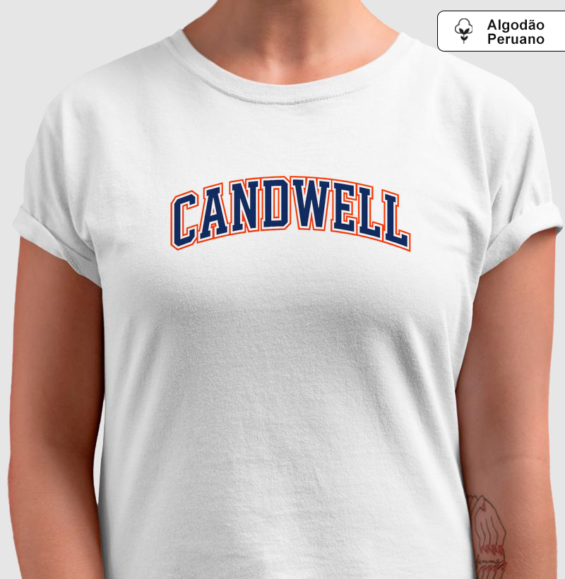 Camiseta Feminina Candwell Varsity Heritage | Algodão Peruano 