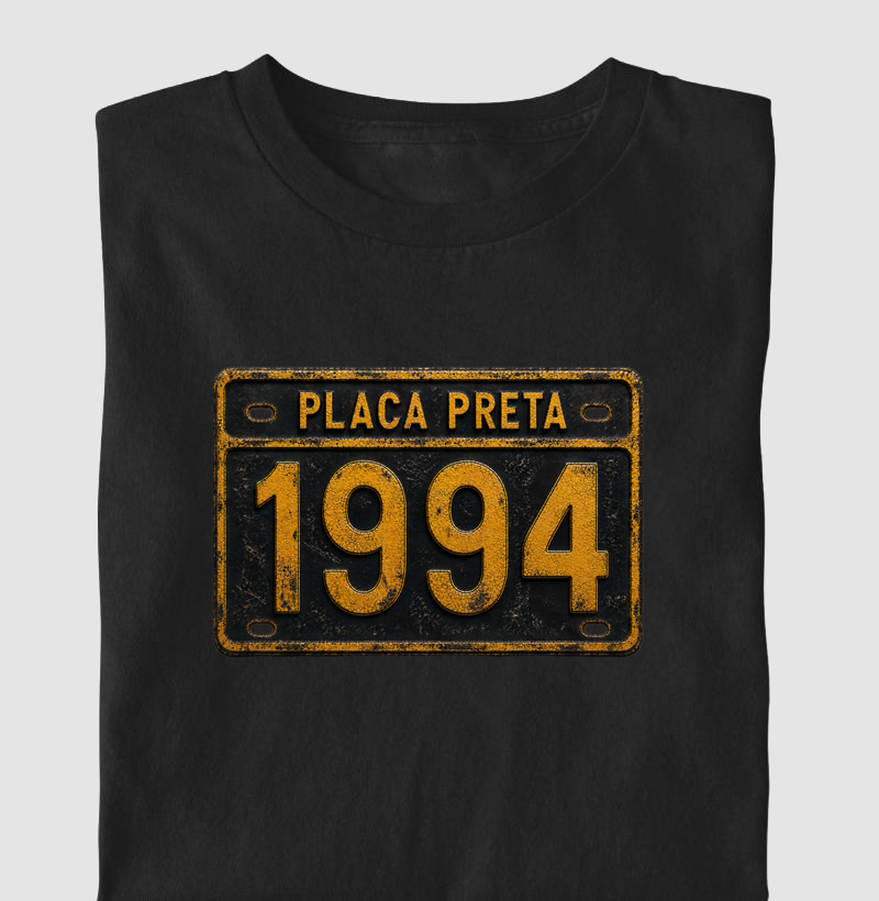 Camiseta Placa Preta 1994