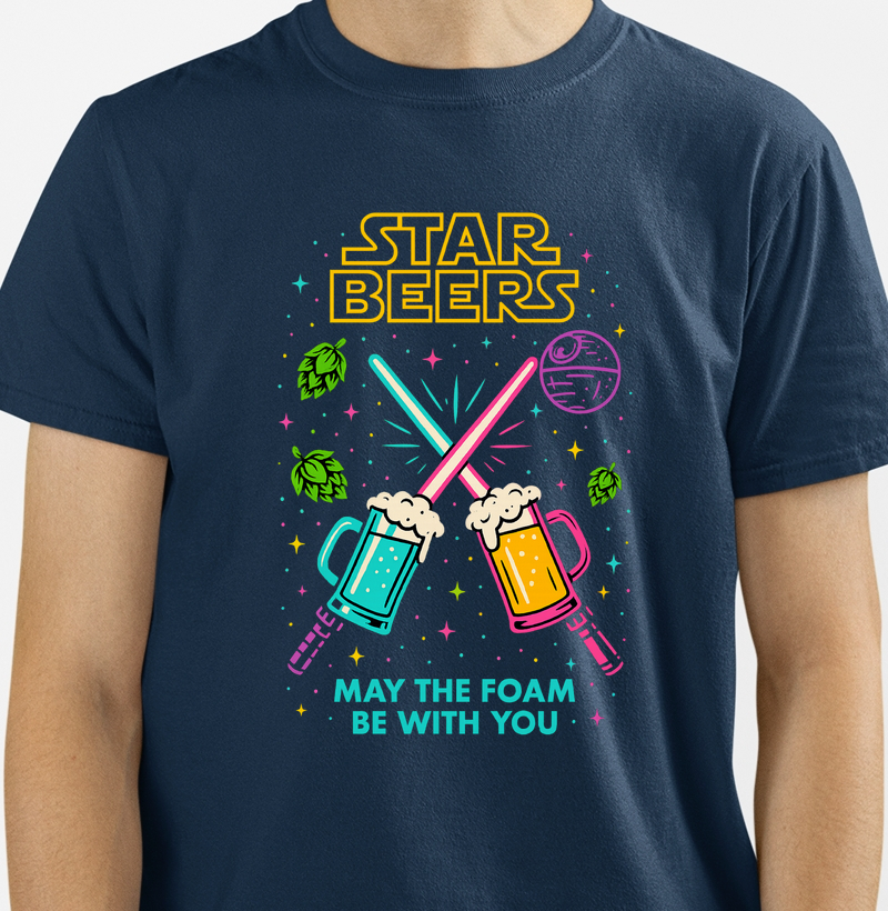 Camiseta Star Beers – May The Foam Be With You