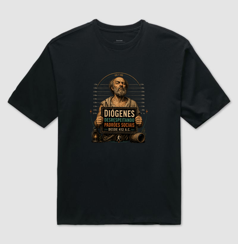 Camiseta de Filosofia Diógenes - Desrespeitando padrões sociais
