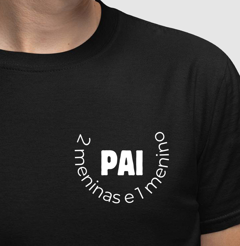 Pai de 2 Meninas e 1 Menino - Modelo 2