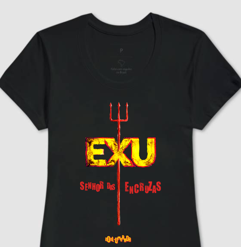 camiseta EXU senhor das encruzas feminina