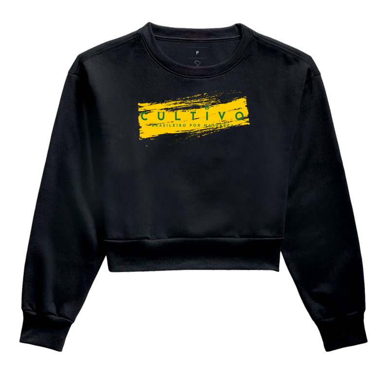 Cropped Moleton Cultivo – Brasil