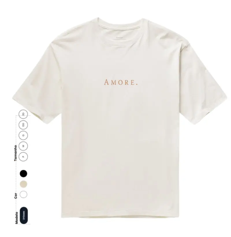 AMORE Oversized estampa bege