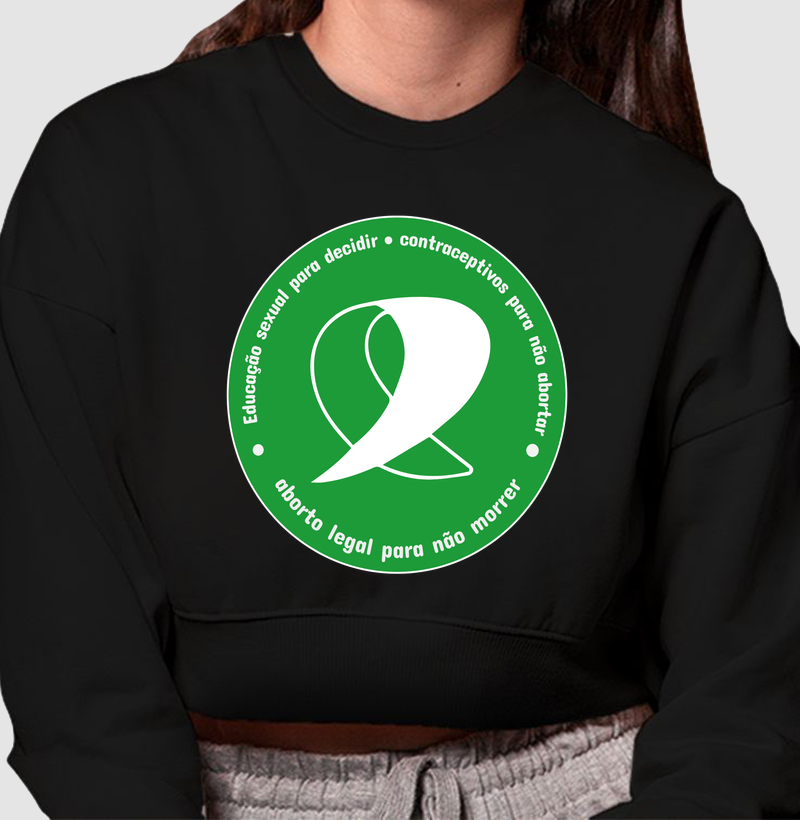[GABYSHINY] ABORTO LEGAL - Cropped Moletom