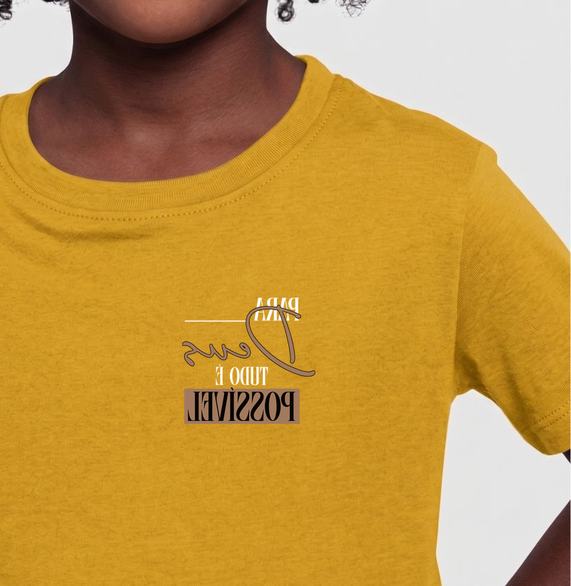 Para Deus Tudo é Possivel - Camiseta Infantil
