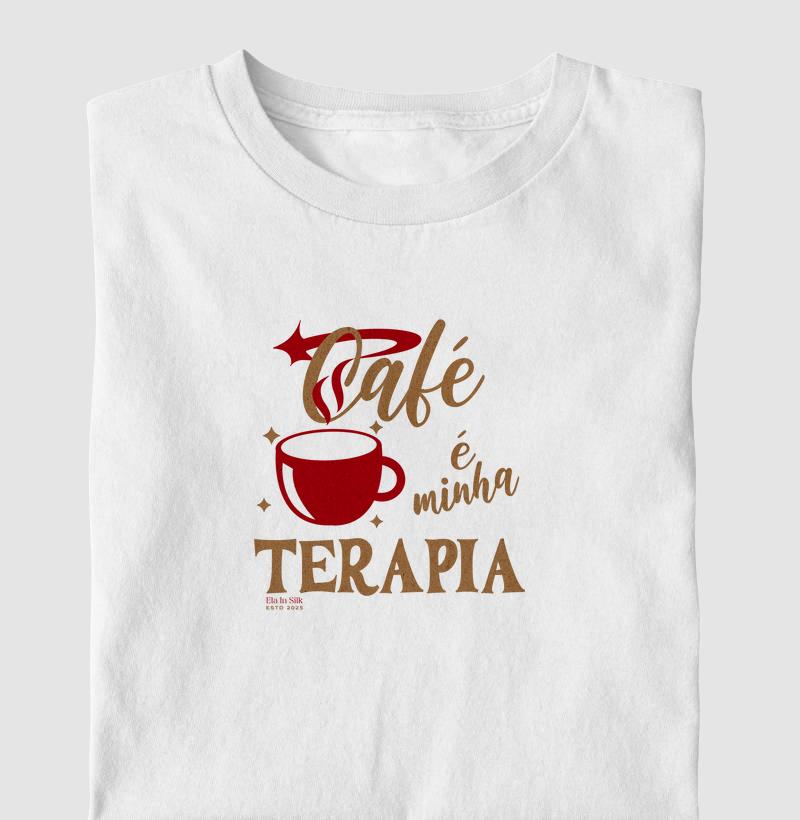 Café é minha terapia - vermelho paixão