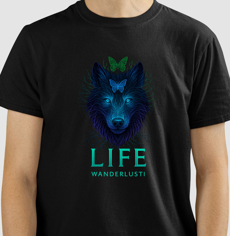 Camiseta Lobo Cósmico