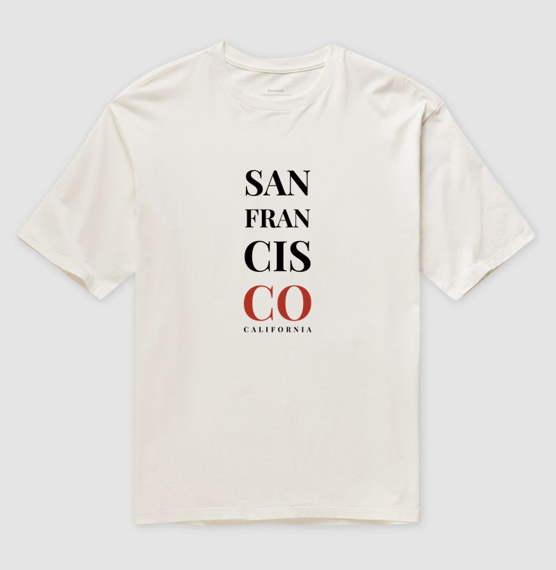 Camiseta Oversized San Francisco