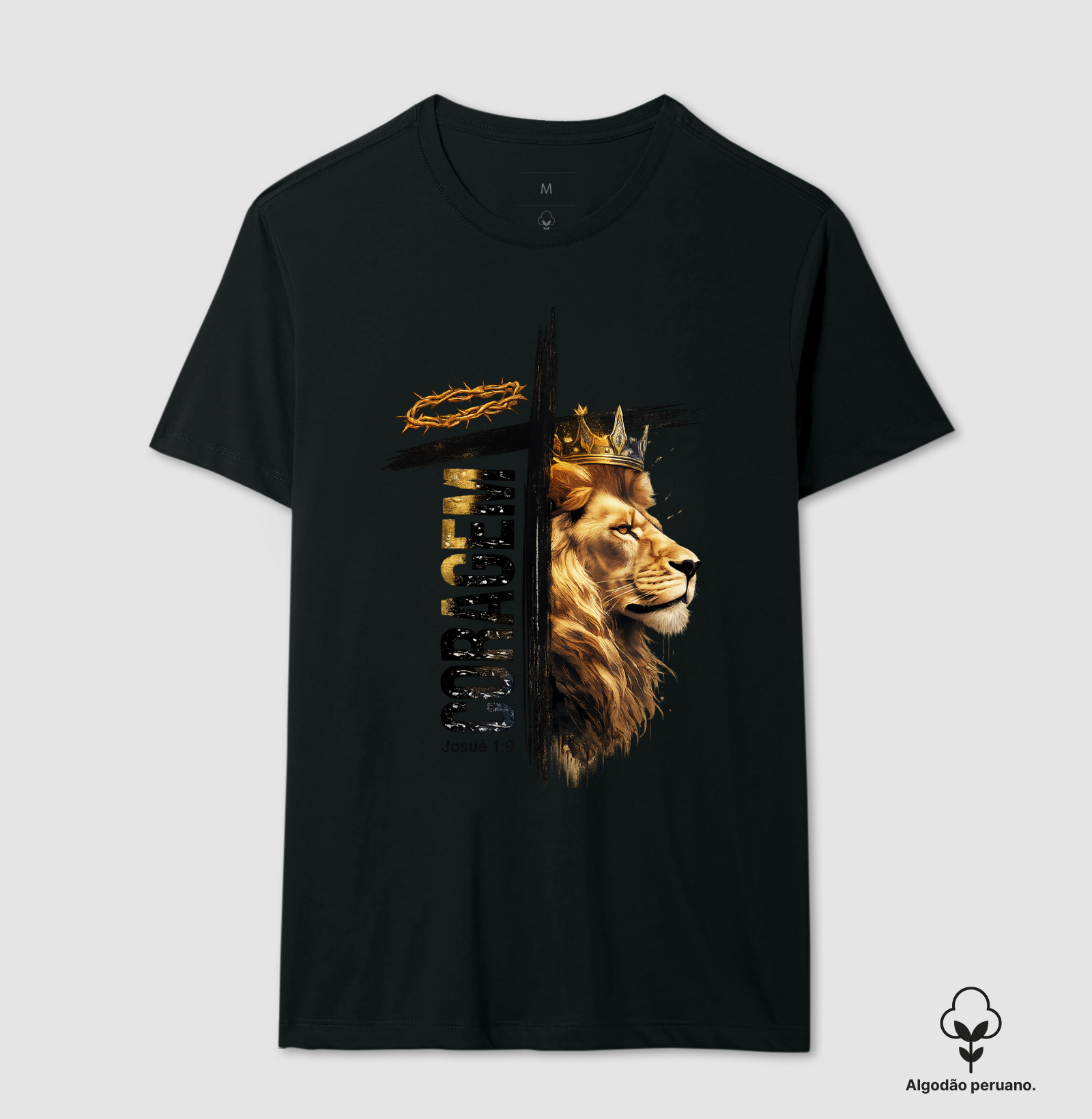 🦁✝️ Camisa Coragem do Leão | Josué 1:9 🔥