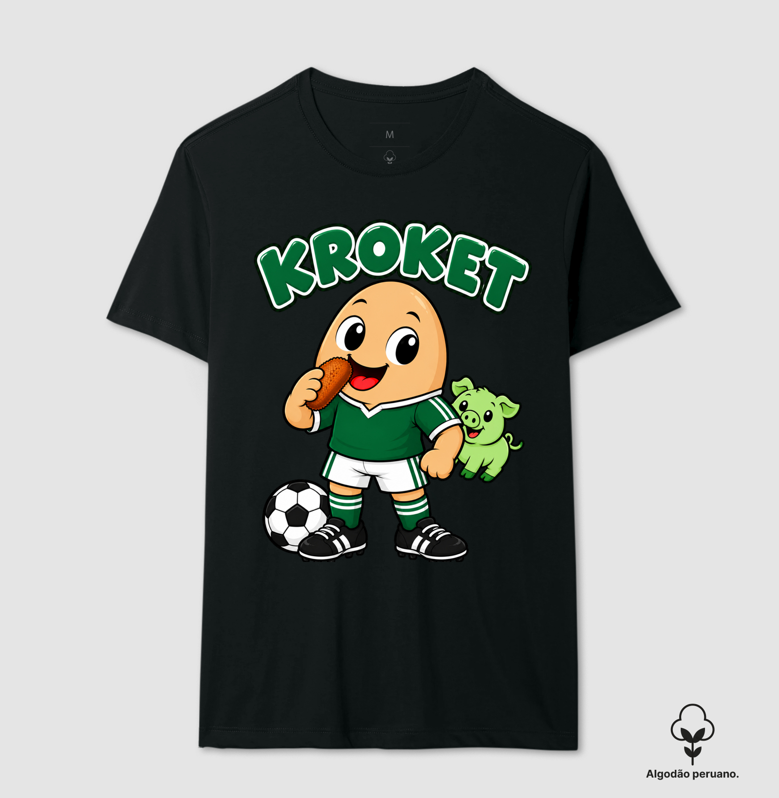 Egg Kroket - Mancha - Camiseta Algodão Peruano