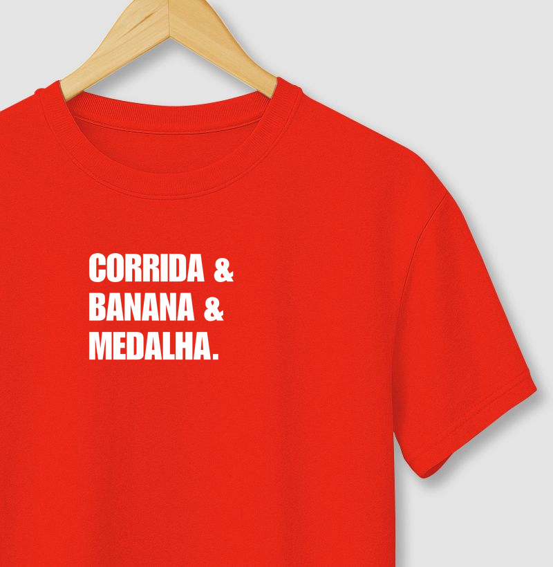 Corrida & banana & medalha.