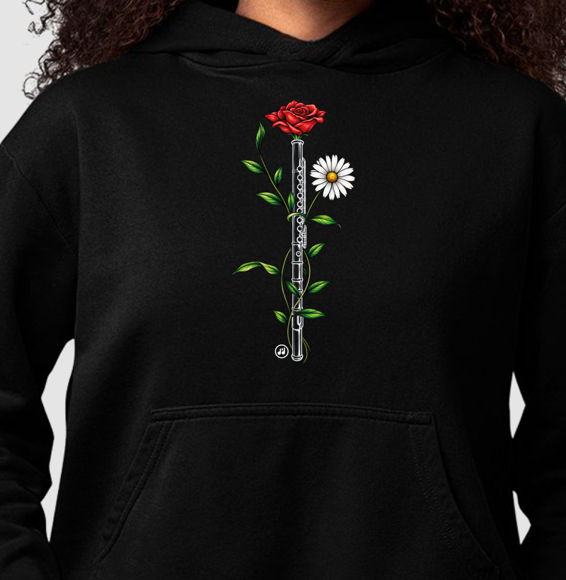 Flauta Transversal e Flores