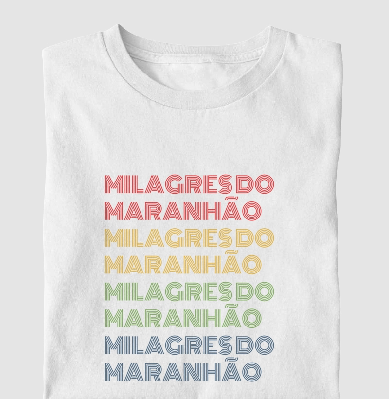 Milagres do Maranhão Letreiro Retrô