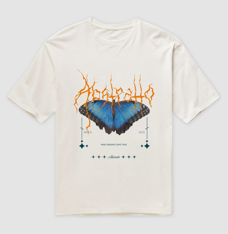 Camiseta Oversized Butterfly