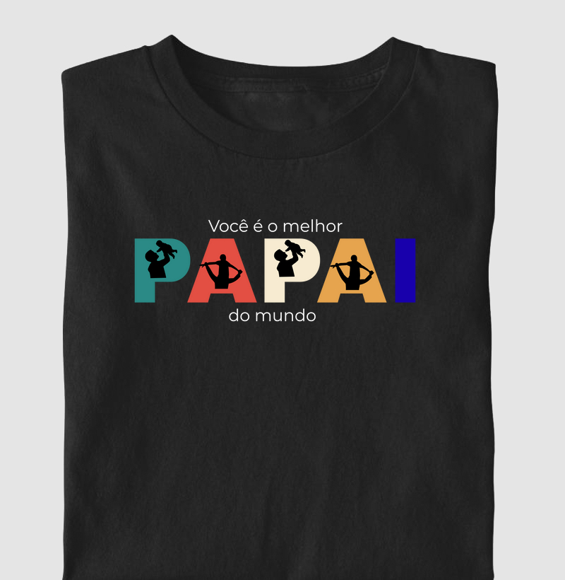 papai brincando colorido